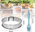 12 Pack 4 Inch Metal English Muffin Rings Double Rolled Nonstick Pastry Ring Mold Stainless Steel Muffin Tart Rings Round Muffin Crumpet Rings with Silicone Brush for Kitchen Baking