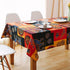 Bringsine Rectangular Cotton Linen Fashion Tablecloth - Vintage Mayan Culture Printed, 55 x 79