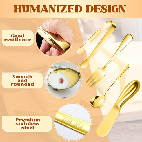 16 Pieces Cheese Butter Spreader Knives Set, Stainless Steel Charcuterie Accessories for Jam, Appetizers, Pastry, Mini