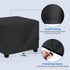 26W 26D 18H, SunPatio Outdoor Ottoman Cover, Waterproof Square Coffee Table Cover, Patio Furniture Side Table Cover