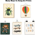 Aroutde 12Pcs Cartoon Animal Canvas Wall Decor Nursery Room Playful Animals Prints Modern Artwork for Kids Room