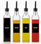 Mlle Label Olive Oil & Vinegar Dispenser Bottle Set with Stainless Steel Pourer, Funnel