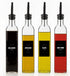 Mlle Label Olive Oil & Vinegar Dispenser Bottle Set with Stainless Steel Pourer, Funnel