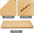 WEBACOO 15x10 Bamboo Tray with Handles - Lightweight Serving Tray for Breakfast in Bed, Coffee Table, BBQ, Kitchen