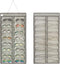 Dual-sided Hanging Sunglasses Organizer - Dust-Proof Glasses Storage Wall Pocket with 32 Slots