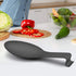 LIANYU Black Spoon Rest - Stainless Steel Spatula Ladle Spoon Utensil Holder for Kitchen Counter, Dishwasher Safe