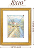 TWING 8x10 Picture Frame, Display 5x7 Pictures with Mat or 8x10 Without Mat, Rustic Gold, 1 Pack