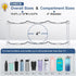 LANDNEOO Stackable Water Bottle Organizer - Clear Holder for Stanley & Others' Large Tumblers, 4 Tier Holds 12