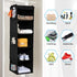 BrilliantJo 2 Pack Closet 5 6 43"x12"x12"(Black) Hanging Organizer, Shelves Hanging Storage with Side Pockets