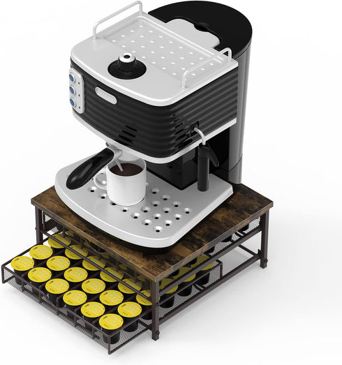 Coffee Pod Holder for Counter, 72 Capacity Drawer for Keurig Pod Storage with Sliding Baskets for Coffee Station