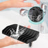 AUPTIM Counter Extended Silicone Soap Dish for Shower Bar Soap Holder Soap Tray, Self Draining Soap Dish Soap Saver