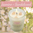 Soy Candles with Healing Crystals, 3PC Scented Candle Set, Eucalyptus + Lemongrass, Jasmine + Sandalwood, 2.47oz Each