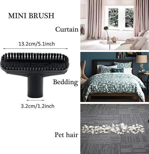 7 Piece Shop Vacuum Attachments Brushes Kit, 1-1/4 inch & 1-3/8 inch Vacuum Cleaner Accessories