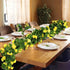 AirSun Artificial Morning Glory Flower Vines, 2pcs 15Feet Silk Garland for Home Garden Decor