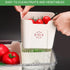 shopwithgreen Fruit Storage Containers with Lid and Handle, 4 Removable Colanders for Fridge, Portable Food Box
