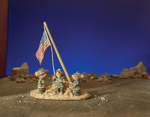 Enesco Tails with Heart Remembering 9/11 Figurine, 6.93 Inch, Multicolor