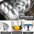 TeamFar Mixing Bowls with Lids, 5PCS Stainless Steel Salad Bowls with 3 Grater Attachments for Cooking and Serving