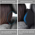 Memory Foam Car Neck Pillow - Soft Leather Headrest for Driving Home Office, Black (1PC)