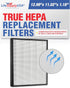 LifeSupplyUSA 2-in-1 True HEPA Air Cleaner Replacement Filter + Activated Carbon Charcoal for Heaven Fresh HF 380