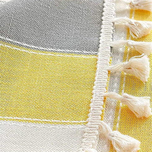 15.7 35.4 inches) Simple Bedside Table Tassel Cover Cloth, Suitable for Bedside Table TV Microwave Washing Machine