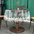 50 inch, Jeloris Plastic Clear Round Tablecloth Vinyl PVC Waterproof Tablecloth Embroidered Lace Edge Transparent Table
