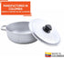 IMUSA Traditional Caldero with Lid, 4.8 Quart, Silver, Made in Colombia