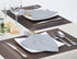Surmente 20-Inch Polyester Cloth Napkins, Set of 12 for Weddings, Banquets, or Restaurants, Silver