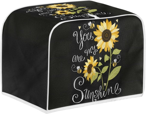 Sunflower Toaser Cover,Kitchen Small Appliance Cover,Keep Toaster Bread Maker Away From Dust and Fingerprint,Waterproof Grill Bakeware Cover