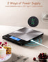 Food Scale - 33lb Digital Kitchen Scale for Food, Ounces, Grams, Rechargeable 304 Stainless Steel, Black