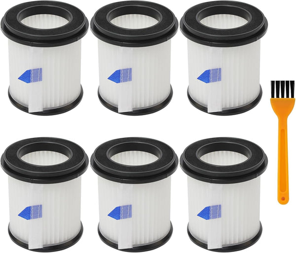 6 Pack HEPA Filter for INSE N5S N5T S6T S6P Pro Cordless Vacuum Cleaner, Replacement for Various Models