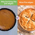 CARGEN Pie crust Shield, Adjustable Pie Crust Covers for Edges of Pie Silicone Pie Crust Protectors when Baking Pie Baking Accessories 2 Pieces Green