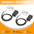 2 Pack WB2X8228 Wire Kit and Element Receptacle Replacement for GE Electric Hotpoint Kenmore Range Burners