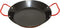 IMUSA USA 10" Carbon Steel Coated Nonstick Paella Pan, Black with Red Handles