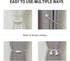 Magnetic Curtain Tiebacks 2 Pack, Outdoor Rope Tie Backs for Decorative Window Treatment, White
