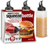 Condiment Squeeze Bottles for Sauces and Liquids 16 oz Plastic Refillable Squirt