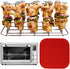 INFRAOVENS Air Fryer Rack for Cosori 12-in-1 Toaster Oven Combo, 32qt Stainless Steel Accessories with Skewer Stand