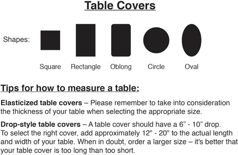 42" 68" Miles Kimball Illusion Weave Elasticized Table Cover by HSK, Crafted with Wipe-Free Vinyl, Soft Fleece Backing