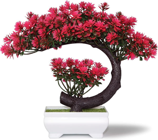 Fake Plants Small Artificial Bonsai Tree for Home Decor Living Room Bathroom