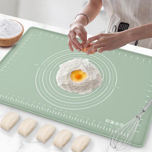 Silicone Baking Mat 24" x 16", Extra Thick Non-stick Food Grade Silicone Pastry Mat for Pastry, Bread, Cookies