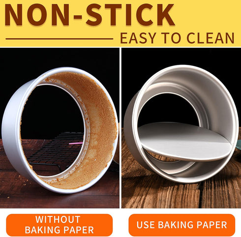 Non-stick Cake Pan Side Liner, Parchment Paper Strips for Cake Pan Circles, 2.75in x 164ft Pre-cut Baking Paper Roll
