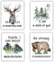 LOEDVESTR Forest Animals Bible Verse Poster Inspirational Quote Poster Watercolor Wall Art for