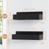 Magnetic Spice Rack for Refrigerator, Kitchen Organizer and Storage Shelf, Black (4 Pack)