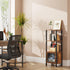 4 BS03BB004 TUTOTAK Tier Bookcase and Bookshelf, Narrow Book Shelf with Door for Small Space, for Living Room, Office