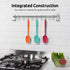 U-Taste Silicone Spoon Spatula Set - 600ºF Heat Resistant Flexible Rubber Kitchen Baking Utensils Set of 3