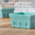 5.8" Set 2, ONEMORE Berry Basket Ceramic Berry Bowls with Holes Square Fruit Bowl Berry Colander Containers for Fridge