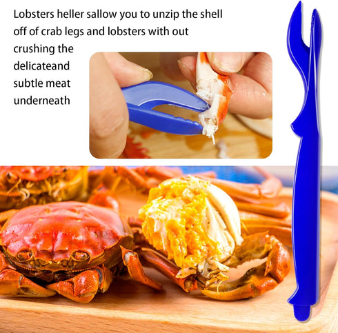 ALDMIO 24Pcs Crab Legs Crackers, Crackers and Tools Cracker Picks Tools Crabfor Lobster Crab Crayfish, Easy Opener