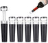 6 Pack Vacuum Wine Stopper, Reusable Silicone Caps, Air Remover Corks, Leakproof