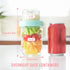 4oz 16 oz 6Pack, Glass Overnight Oats Containers with Lids Yogurt Parfait Cups with Dry and Wet Separation, Breakfast