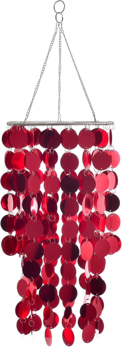FlavorThings Red Bling Hanging Chandelier Great idea for Wedding Chandeliers Centerpieces Decorations