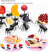 Ant Toothpicks Fruit Dessert Fork - 24Pcs Reusable Animal Appetizer Forks with Storage Box for Kitchen Party
